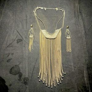 Necklace  earings-Babylone Paris jewelry designer for Jean Paul Gauthier Shows